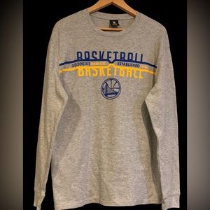 #76 UNK Basketball Golden State Warriors 1946 Gray thermal Mens XL Long Sleeve